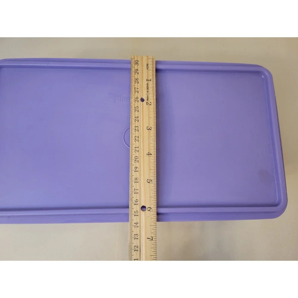 *RARE* Tupperware Kracker Keeper Rectangular Food Storage Container Purple Lid